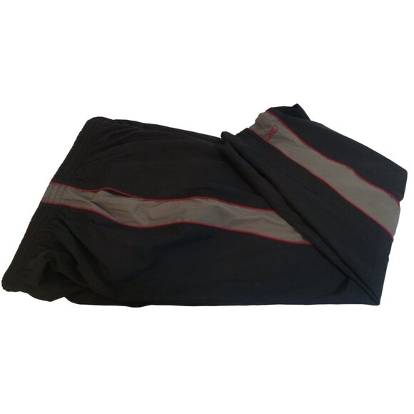 Reebok Jogging Suit Mens Size XXL Black Gray Red Stripe Pockets Leg Ankle Zip - Picture 4 of 11
